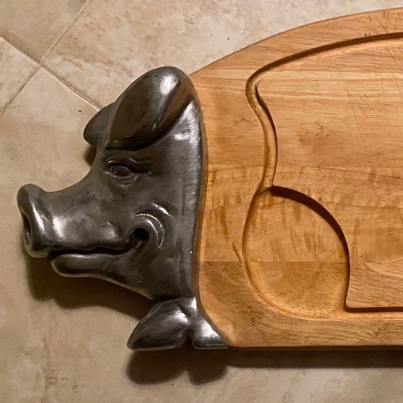 Serving Platter - Pig Pork Roast Pork Roast Decorative Board or Carving / - Picture 1 of 7